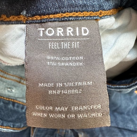 Torrid Jeans Mid Rise Skinny Ankle Vintage Stretch Medium Wash Size 26 #13622634 - Picture 10 of 12